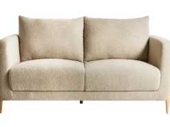 Sofa dla 2 osób GIMO Boucle Beżowy Sofy Tapicerowane|Sofy Dwuosobowe