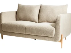 Sofa dla 2 osób GIMO Boucle Beżowy Sofy Tapicerowane|Sofy Dwuosobowe