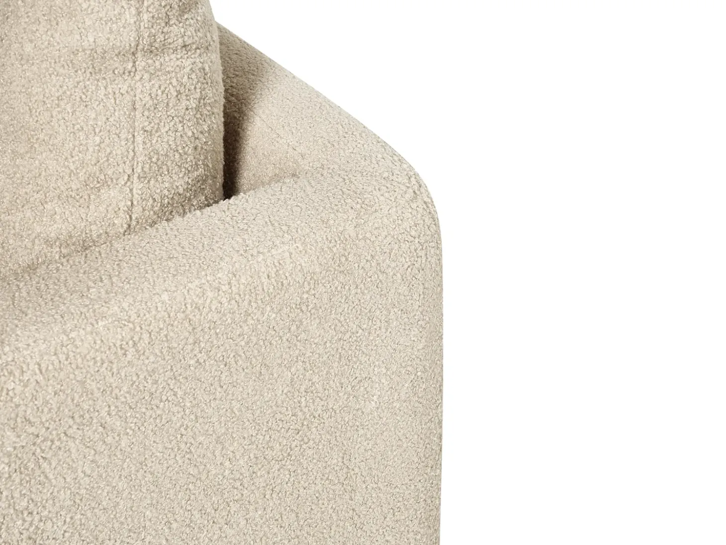 Sofa dla 2 osób GIMO Boucle Beżowy Sofy Tapicerowane|Sofy Dwuosobowe