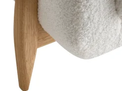 Discount Sofa dla 2 osób GIMO Boucle Biały Sofy Tapicerowane|Sofy Dwuosobowe