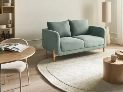 Online Sofa dla 2 osób GIMO Jasnozielony Sofy Tapicerowane|Sofy Dwuosobowe