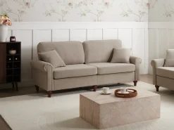 Clearance Sofa dla 3 osób GINNERUP Beżowoszary Sofy Tapicerowane|Kolekcje Sof