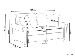 Clearance Sofa dla 2 osób GINNERUP Sofy Tapicerowane|Sofy Dwuosobowe