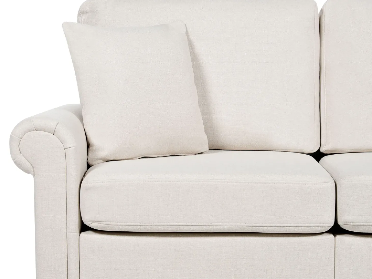 Sofa dla 2 osób GINNERUP Jasnobeżowy Sofy Tapicerowane|Sofy Dwuosobowe