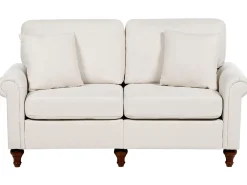 Sofa dla 2 osób GINNERUP Jasnobeżowy Sofy Tapicerowane|Sofy Dwuosobowe