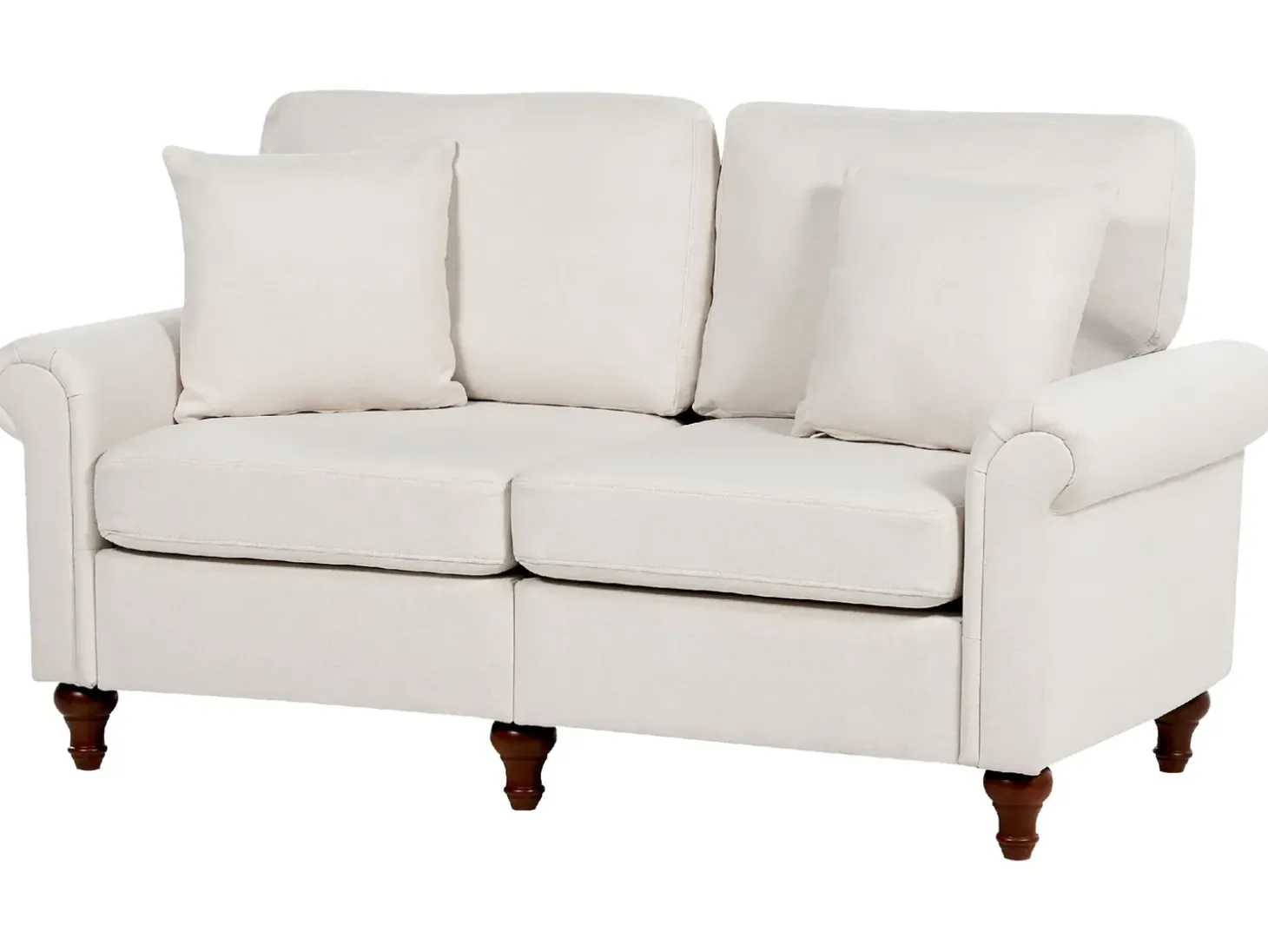 Sofa dla 2 osób GINNERUP Jasnobeżowy Sofy Tapicerowane|Sofy Dwuosobowe