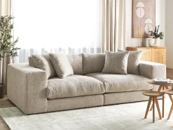 Hot Sofa dla 3 osób GLORVIKA II Beżowoszary Sofy Tapicerowane|Wszystkie Sofy