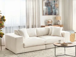 Discount Sofa dla 3 osób GLORVIKA II Złamana biel Sofy Tapicerowane|Wszystkie Sofy