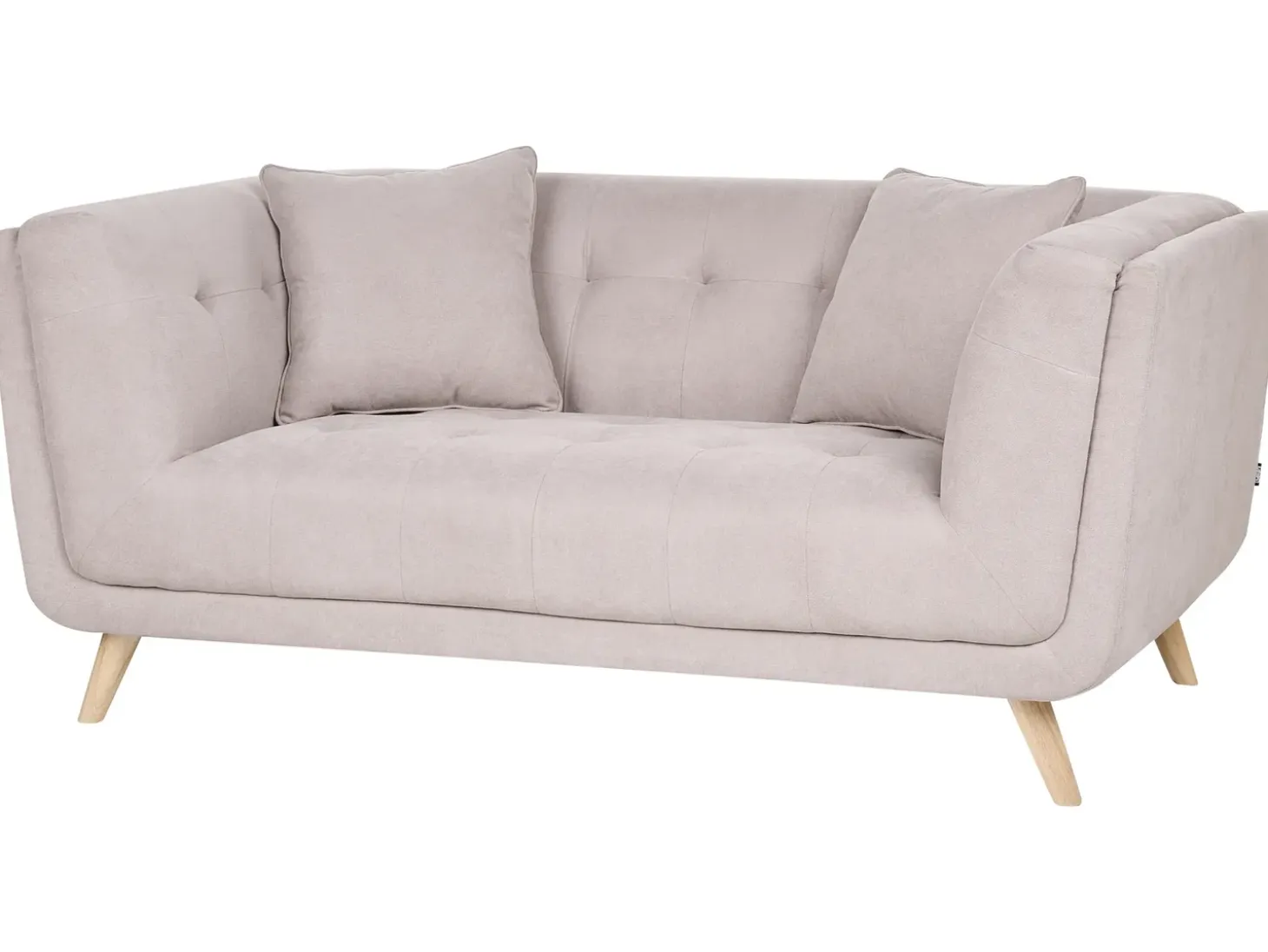 Hot Sofa dla 2 osób HABO Beżowoszary Sofy Tapicerowane|Sofy Dwuosobowe