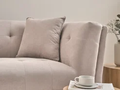 Hot Sofa dla 2 osób HABO Beżowoszary Sofy Tapicerowane|Sofy Dwuosobowe