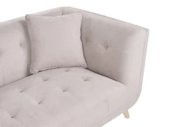 Hot Sofa dla 2 osób HABO Beżowoszary Sofy Tapicerowane|Sofy Dwuosobowe