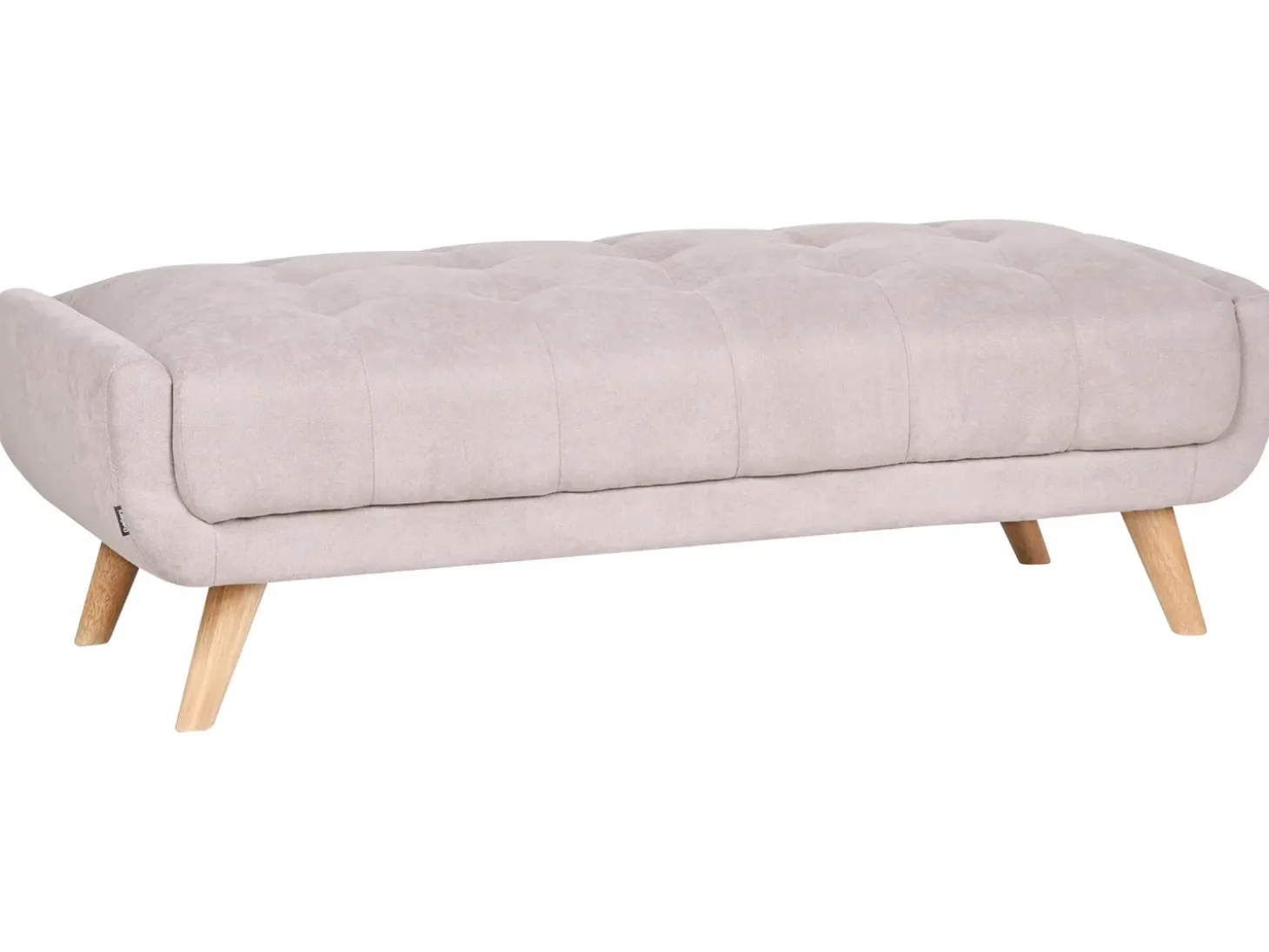 Online Sofa dla 2 osób HABO Beżowoszary z otomaną Sofy Tapicerowane|Sofy Dwuosobowe