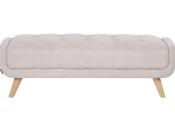 Online Sofa dla 2 osób HABO Beżowoszary z otomaną Sofy Tapicerowane|Sofy Dwuosobowe