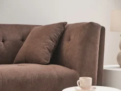 New Sofa dla 2 osób HABO Ciemno Sofy Tapicerowane|Sofy Dwuosobowe