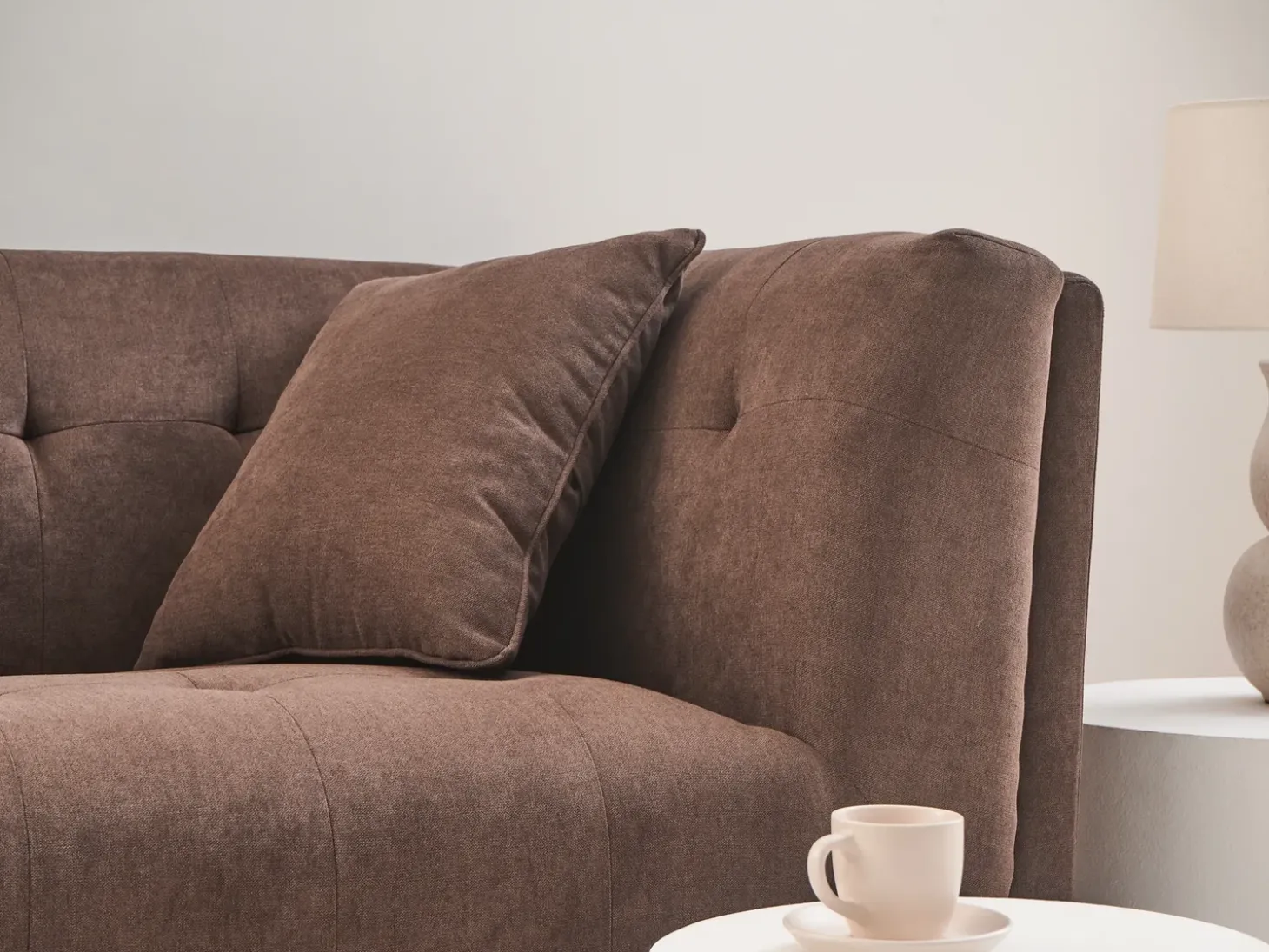New Sofa dla 2 osób HABO Ciemno Sofy Tapicerowane|Sofy Dwuosobowe