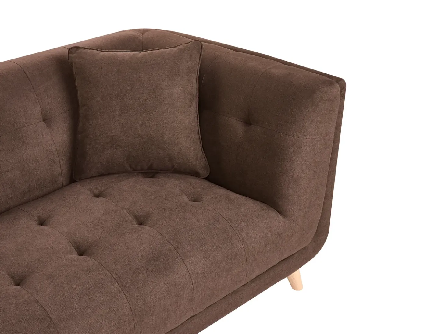 Sale Sofa dla 2 osób HABO Ciemno z otomaną Sofy Tapicerowane|Sofy Dwuosobowe