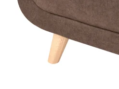 Sale Sofa dla 2 osób HABO Ciemno z otomaną Sofy Tapicerowane|Sofy Dwuosobowe
