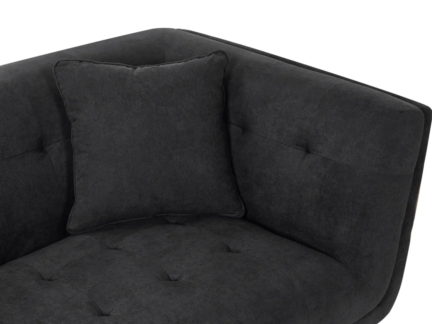 Outlet Sofa dla 2 osób HABO Czarny Sofy Tapicerowane|Sofy Dwuosobowe