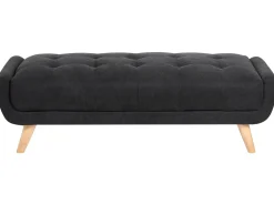 Outlet Sofa dla 2 osób HABO Czarny Sofy Tapicerowane|Sofy Dwuosobowe