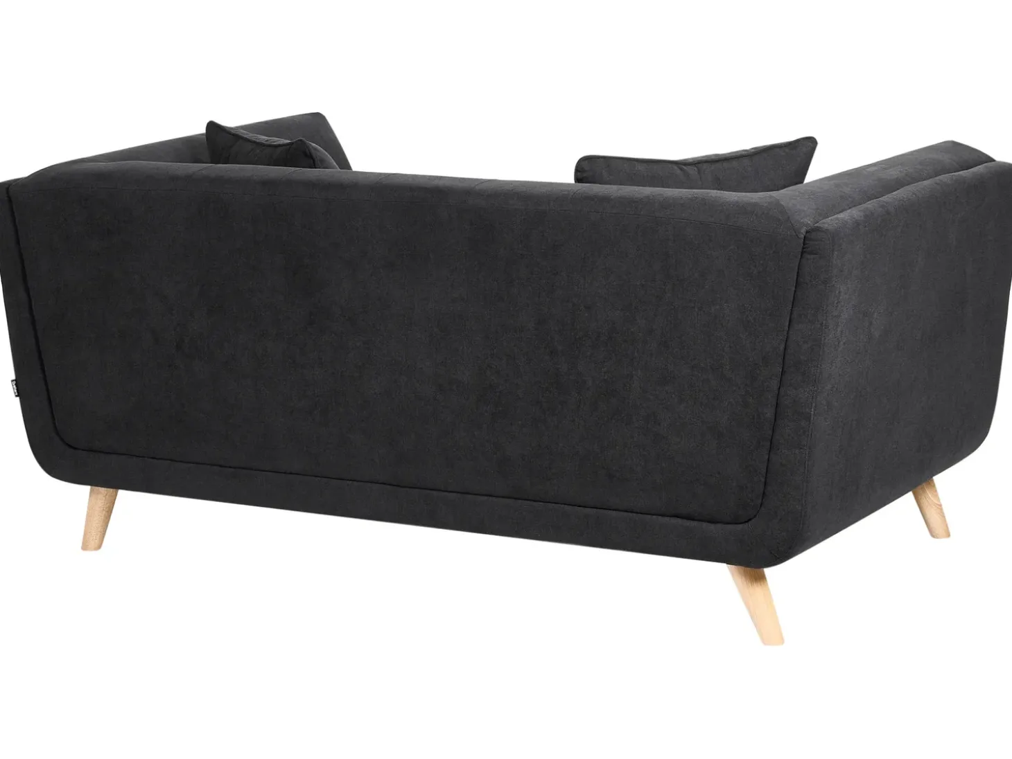 New Sofa dla 2 osób HABO Czarny Sofy Tapicerowane|Sofy Dwuosobowe