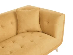 Hot Sofa dla 2 osób HABO Musztardowy Sofy Tapicerowane|Sofy Dwuosobowe