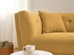 Hot Sofa dla 2 osób HABO Musztardowy Sofy Tapicerowane|Sofy Dwuosobowe