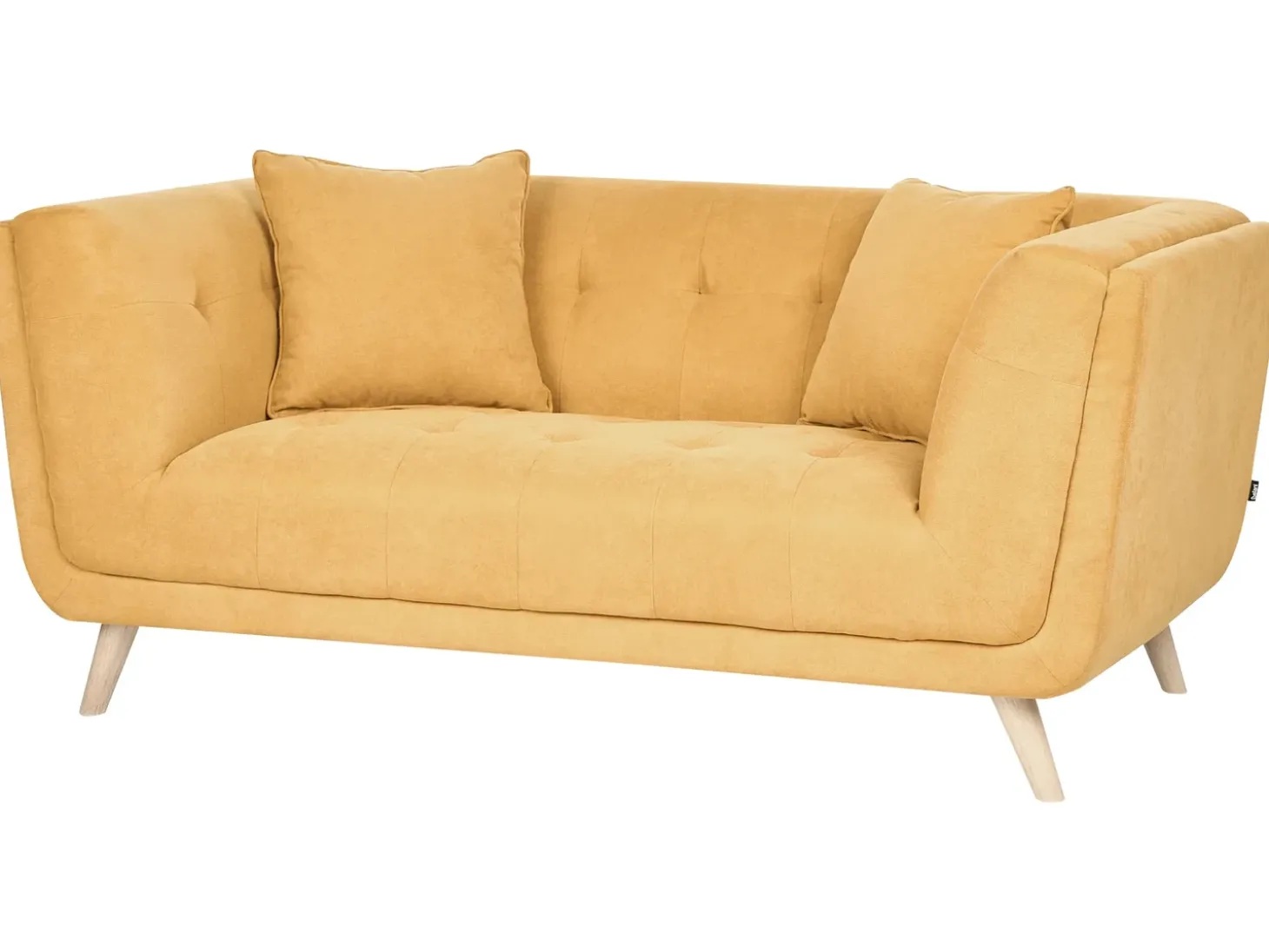 Hot Sofa dla 2 osób HABO Musztardowy Sofy Tapicerowane|Sofy Dwuosobowe