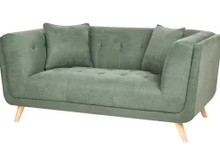Discount Sofa dla 2 osób HABO Zielony Sofy Tapicerowane|Sofy Dwuosobowe