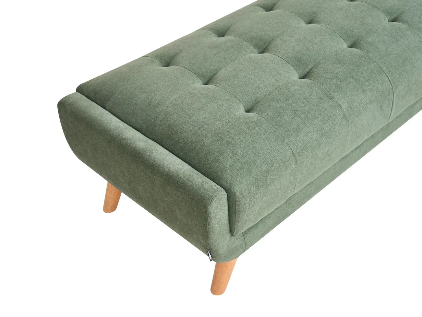 Sale Sofa dla 2 osób HABO Zielony z otomaną Sofy Tapicerowane|Sofy Dwuosobowe