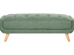 Sale Sofa dla 2 osób HABO Zielony z otomaną Sofy Tapicerowane|Sofy Dwuosobowe