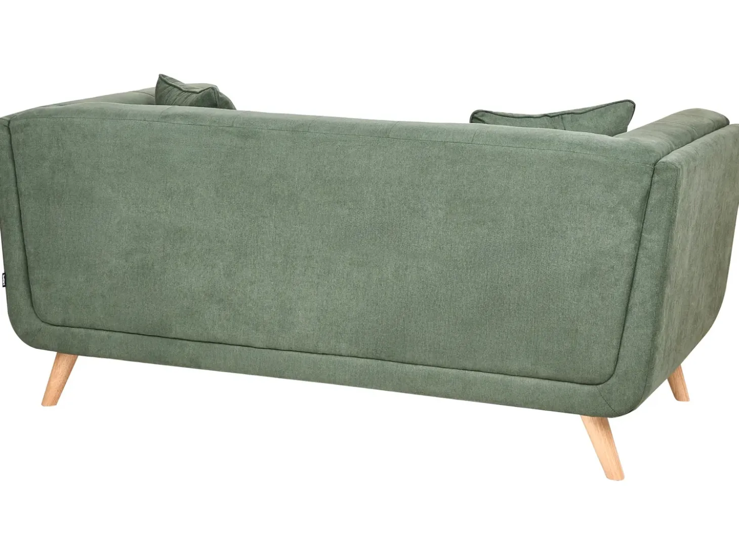 Sale Sofa dla 2 osób HABO Zielony z otomaną Sofy Tapicerowane|Sofy Dwuosobowe