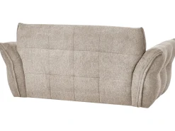 Discount Sofa dla 2 osób HALBA Beżowoszary Sofy Tapicerowane|Sofy Dwuosobowe