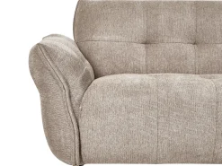 Discount Sofa dla 2 osób HALBA Beżowoszary Sofy Tapicerowane|Sofy Dwuosobowe
