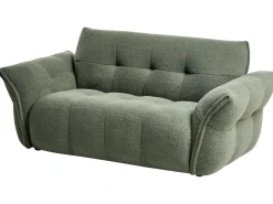 Best Sofa dla 2 osób HALBA Boucle Zielony Sofy Tapicerowane|Sofy Dwuosobowe