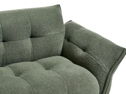 Best Sofa dla 2 osób HALBA Boucle Zielony Sofy Tapicerowane|Sofy Dwuosobowe