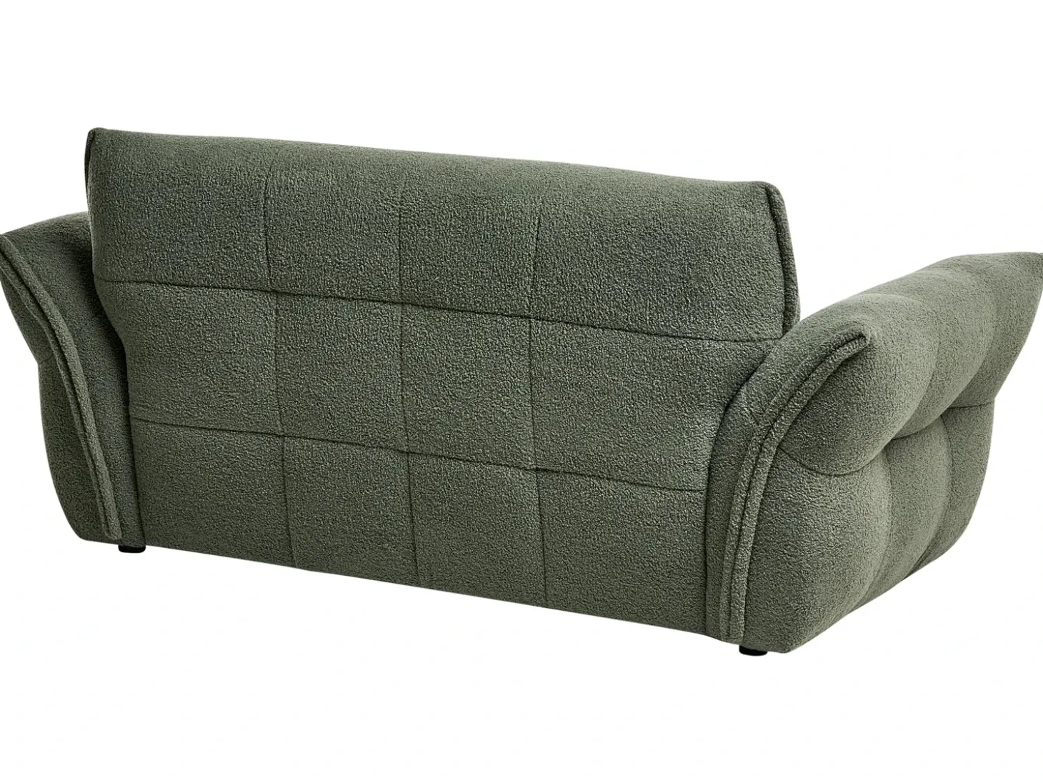 Best Sofa dla 2 osób HALBA Boucle Zielony Sofy Tapicerowane|Sofy Dwuosobowe