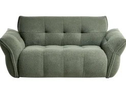 Best Sofa dla 2 osób HALBA Boucle Zielony Sofy Tapicerowane|Sofy Dwuosobowe