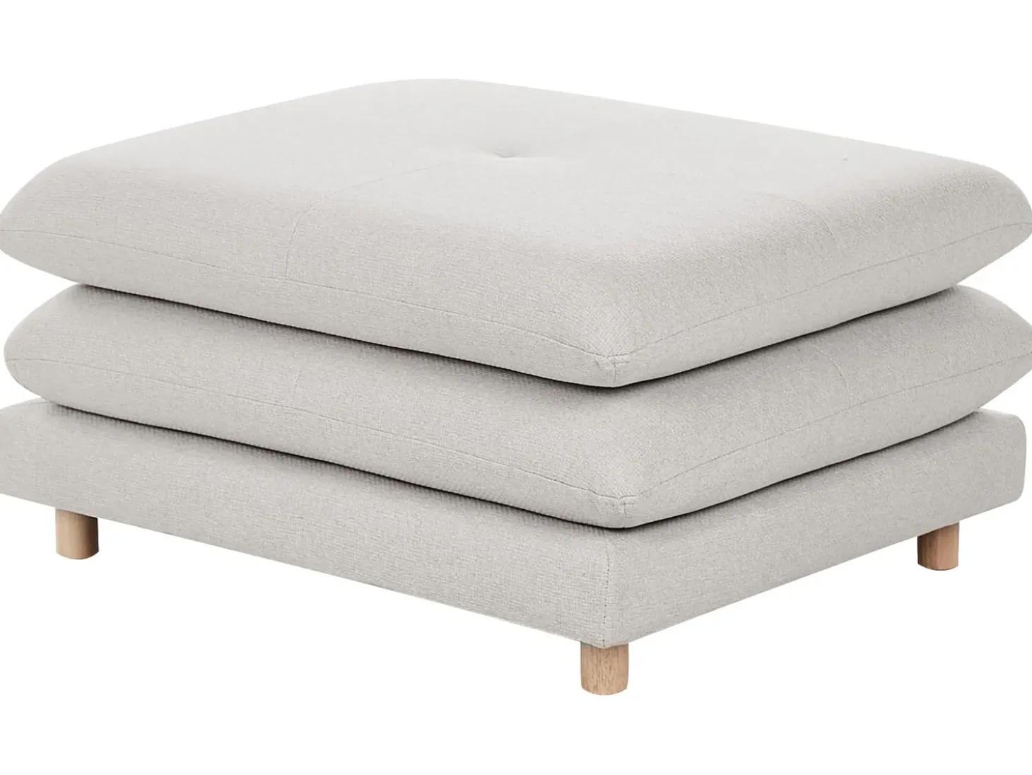 New Sofa dla 2 osób HEDEN Beżowy z otomaną Sofy Tapicerowane|Sofy Dwuosobowe