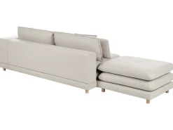 New Sofa dla 2 osób HEDEN Beżowy z otomaną Sofy Tapicerowane|Sofy Dwuosobowe