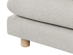 New Sofa dla 2 osób HEDEN Beżowy z otomaną Sofy Tapicerowane|Sofy Dwuosobowe