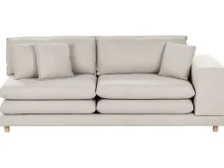 New Sofa dla 2 osób HEDEN Beżowy z otomaną Sofy Tapicerowane|Sofy Dwuosobowe