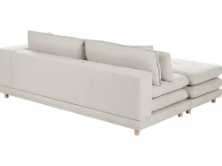New Sofa dla 2 osób HEDEN Beżowy z otomaną Sofy Tapicerowane|Sofy Dwuosobowe