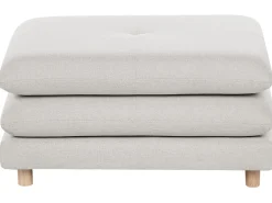 New Sofa dla 2 osób HEDEN Beżowy z otomaną Sofy Tapicerowane|Sofy Dwuosobowe