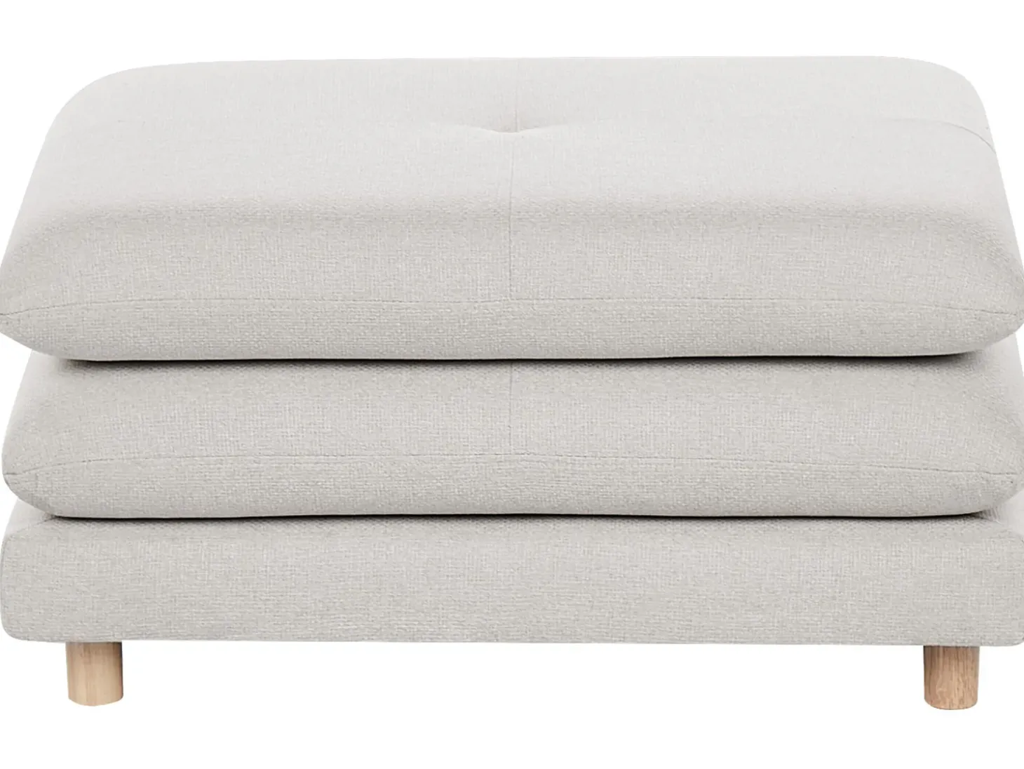 New Sofa dla 2 osób HEDEN Beżowy z otomaną Sofy Tapicerowane|Sofy Dwuosobowe