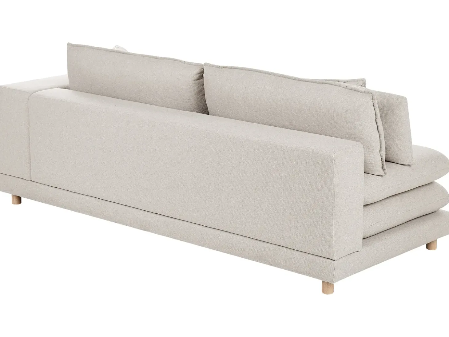 Online Sofa dla 2 osób HEDEN Beżowy Z poduszką Sofy Tapicerowane|Sofy Dwuosobowe