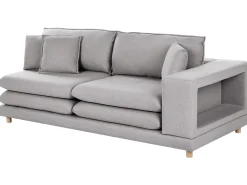 Clearance Sofa dla 2 osób HEDEN Szary z otomaną Sofy Tapicerowane|Sofy Dwuosobowe
