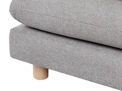 Clearance Sofa dla 2 osób HEDEN Szary z otomaną Sofy Tapicerowane|Sofy Dwuosobowe