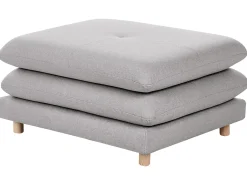 Clearance Sofa dla 2 osób HEDEN Szary z otomaną Sofy Tapicerowane|Sofy Dwuosobowe