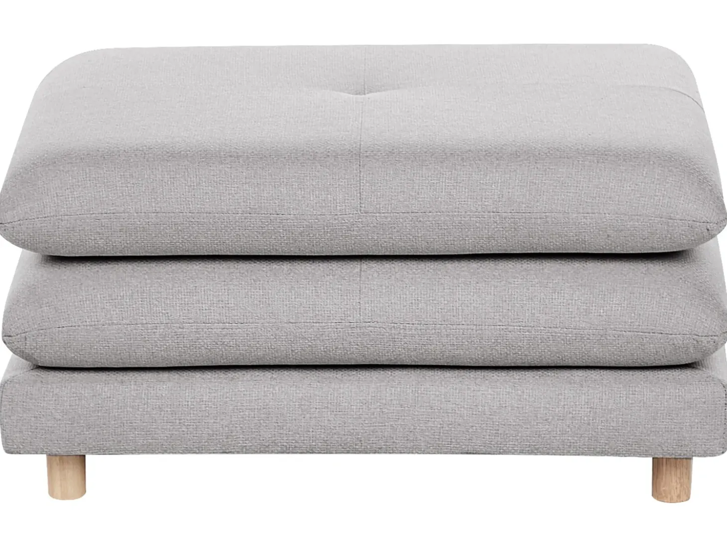 Clearance Sofa dla 2 osób HEDEN Szary z otomaną Sofy Tapicerowane|Sofy Dwuosobowe