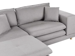 Clearance Sofa dla 2 osób HEDEN Szary z otomaną Sofy Tapicerowane|Sofy Dwuosobowe